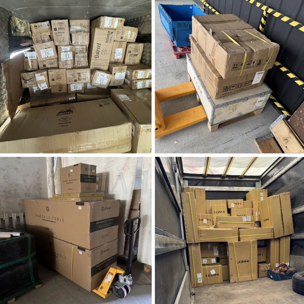 Посылки на складе подготовлены к отправке в Украину